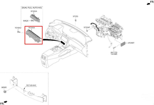 2022-2024 Hyundai Tucson SEL Dash AC Heater Temperature Climate Control Panel - Alshned Auto Parts