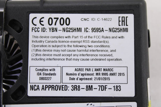 16-2017 Buick Lacrosse Premium Infotainment Display HMI Control Module 84096817 - Alshned Auto Parts