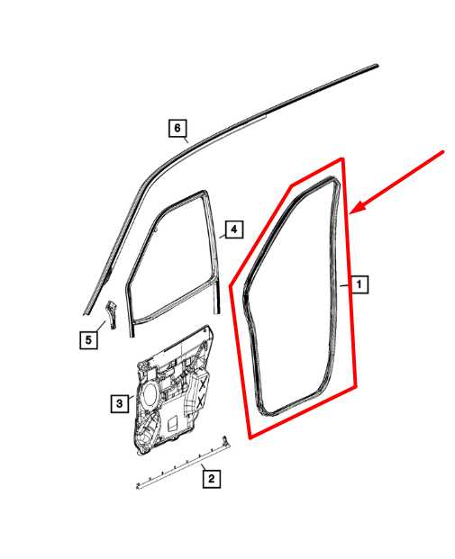 2015-2022 Ram ProMaster City Front Left Driver Side Door Weatherstrip 68338438AA - Alshned Auto Parts