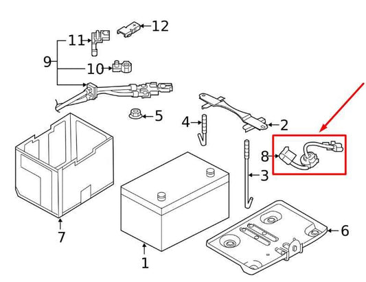 2014-2017 Infiniti QX50 Negative Battery Ground Cable 24080-JK60A OEM - Alshned Auto Parts