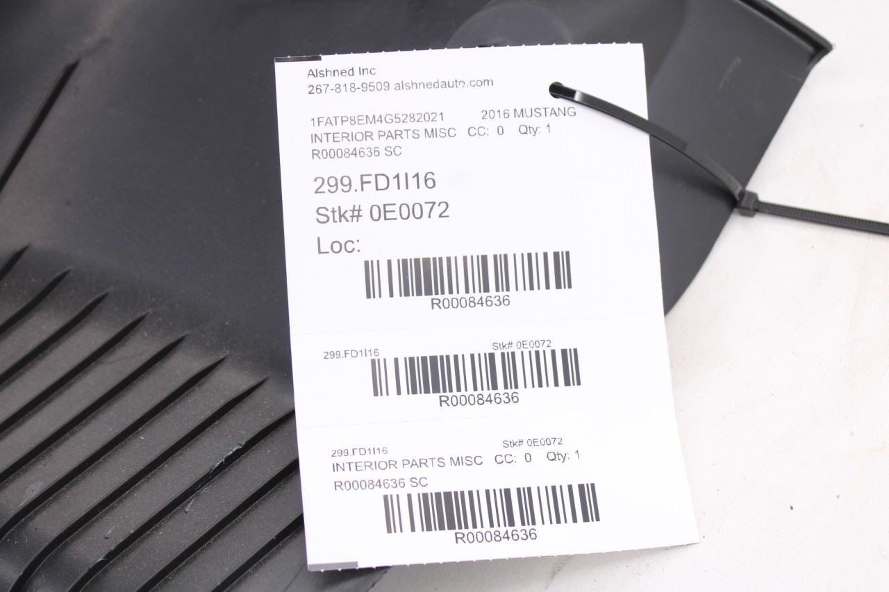 2015-23 Ford Mustang Conv V6 Rear Trunk Loading Sill Scuff Plate FR3Z-6345522-AA10