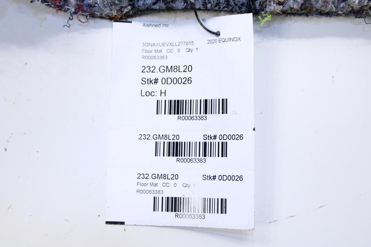 18-24 Chevrolet Equinox LT Front LH Floor Panel Carpet Cover Liner 84994293 OEM - Alshned Auto Parts