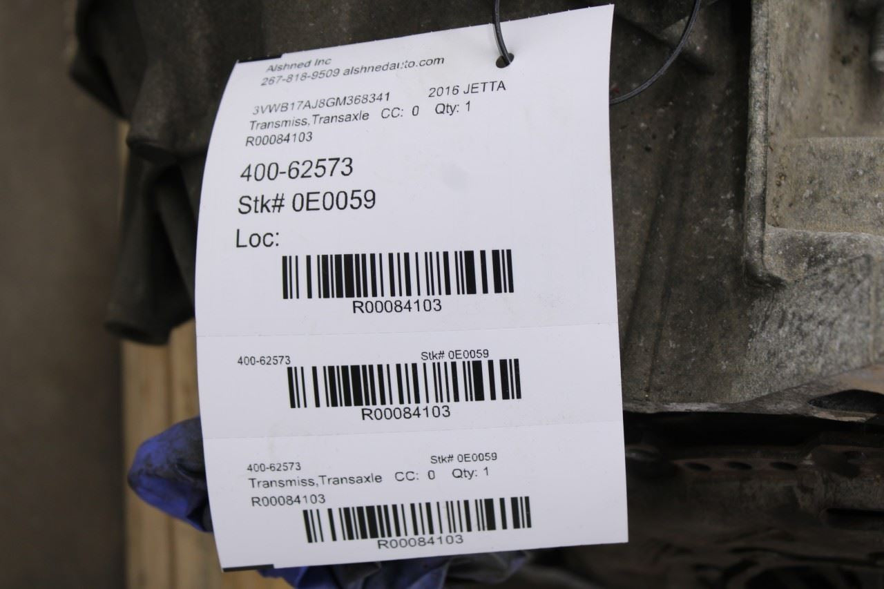 14-17 Volkswagen Jetta Sport 1.8L FWD 5-Spd Manual Transmission 128K 0A4300052P9