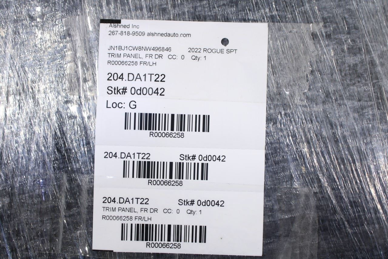 2017-2022 Nissan Rogue Sport SL AWD Front Left Door Trim Panel 80901-6MR0B OEM - Alshned Auto Parts