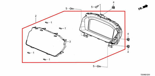 2022-24 Honda Civic Sport 2.0L Speedometer Gauge Instrument Cluster 14K Mileage - Alshned Auto Parts