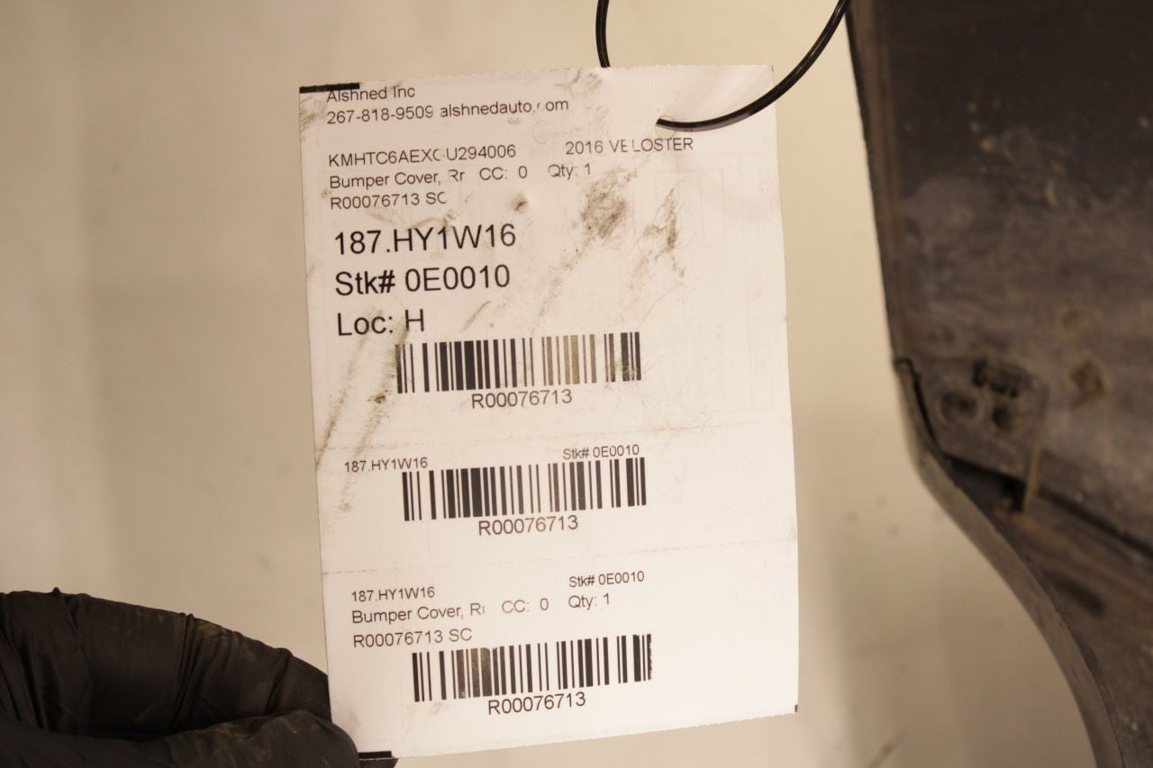 2013-2017 Hyundai Veloster Turbo Rear Bumper Cover 86611-2V500 OEM - Alshned Auto Parts