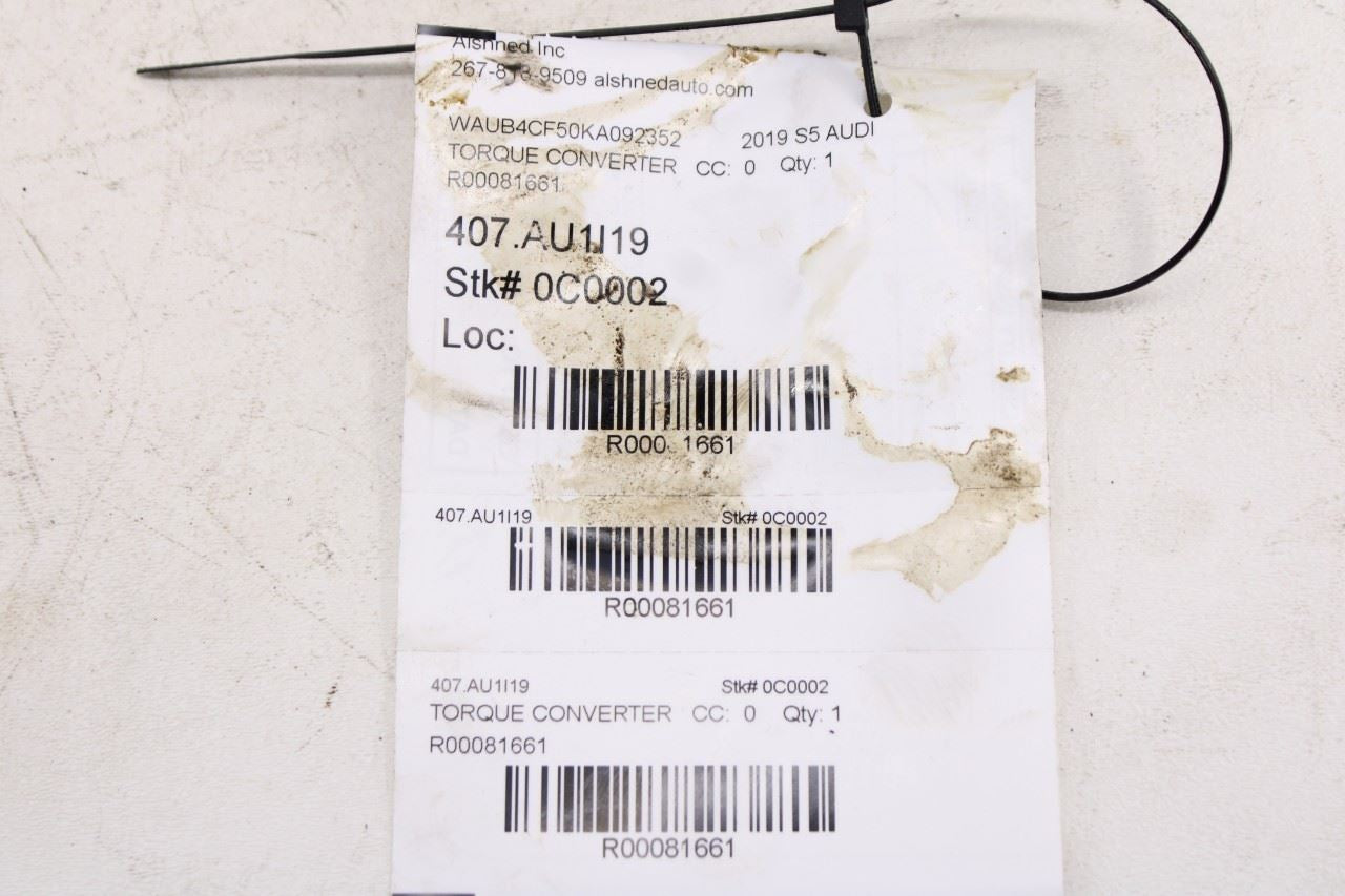 2017-2026 Audi S5 Premium 3.0L AWD Transmission Torque Converter 0D5-323-571 OEM10