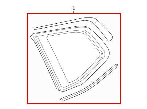 2018-2024 Volkswagen Atlas S Rear Left Driver Side Quarter Window Glass *ReaD* - Alshned Auto Parts