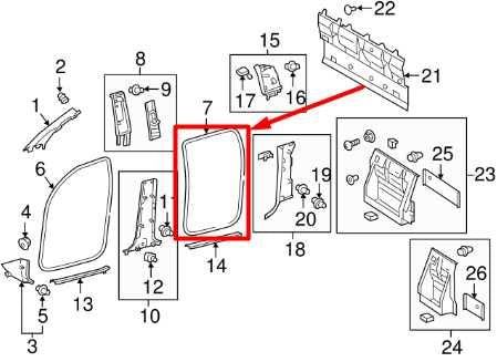 2016-2023 Toyota Tacoma Crew Cab Rear Left Door Weatherstrip On Body 62332-04030 - Alshned Auto Parts