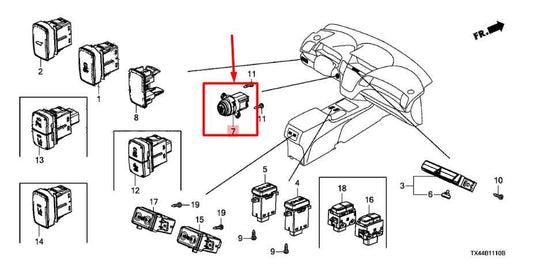 2013-15 Acura RDX Ignition Switch Button w/ Key Fobs and Door Lock 35881-TX4-A02 - Alshned Auto Parts