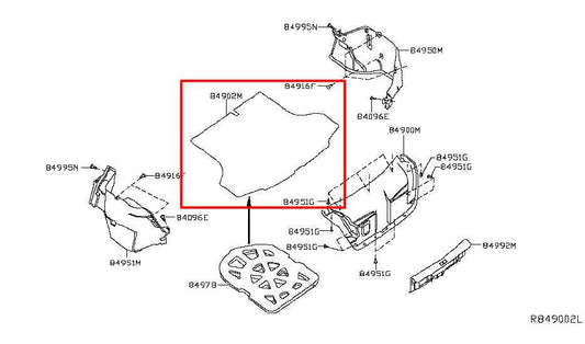 2013-19 Nissan Sentra SL Front Rear RH LH and Cargo Trunk Carpet Floor Mats Set - Alshned Auto Parts