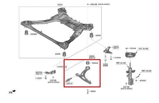2020-2023 Hyundai Sonata SE FWD Front Right Side Lower Control Arm 54501-L1000 - Alshned Auto Parts