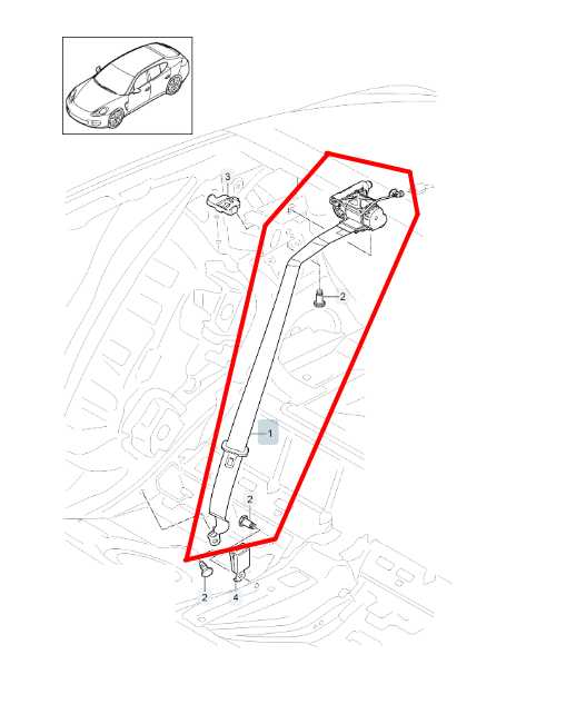 10-16 Porsche Panamera 4 AWD Rear Right or Left Side 2nd Row Seat Belt Retractor - Alshned Auto Parts