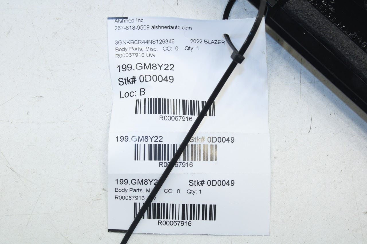 2019-24 Chevrolet Blazer 2LT Front Right Side B-Pillar Applique Molding 84901304 - Alshned Auto Parts