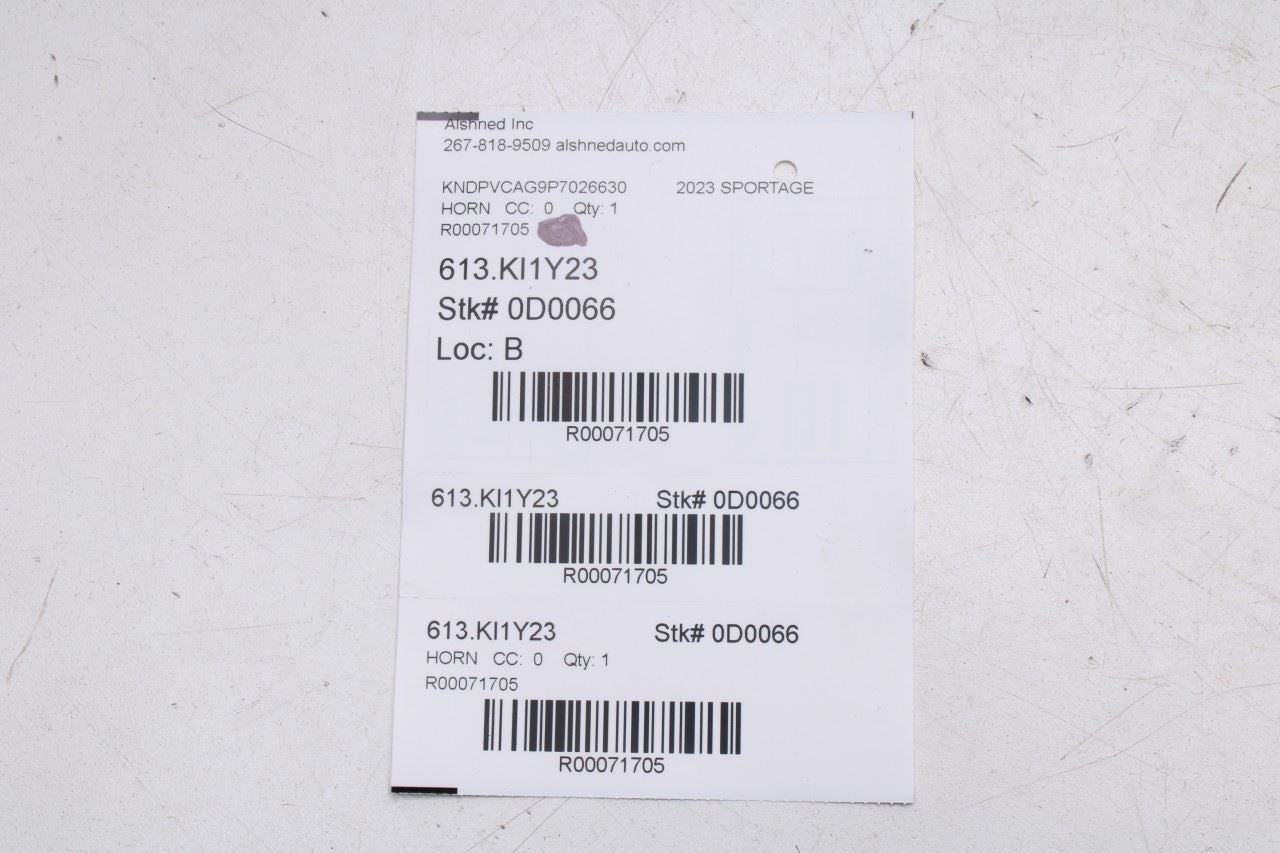 2023-2025 KIA Sportage Hybrid EX High Note Horn w/ Bracket 96621-P1000 OEM - Alshned Auto Parts