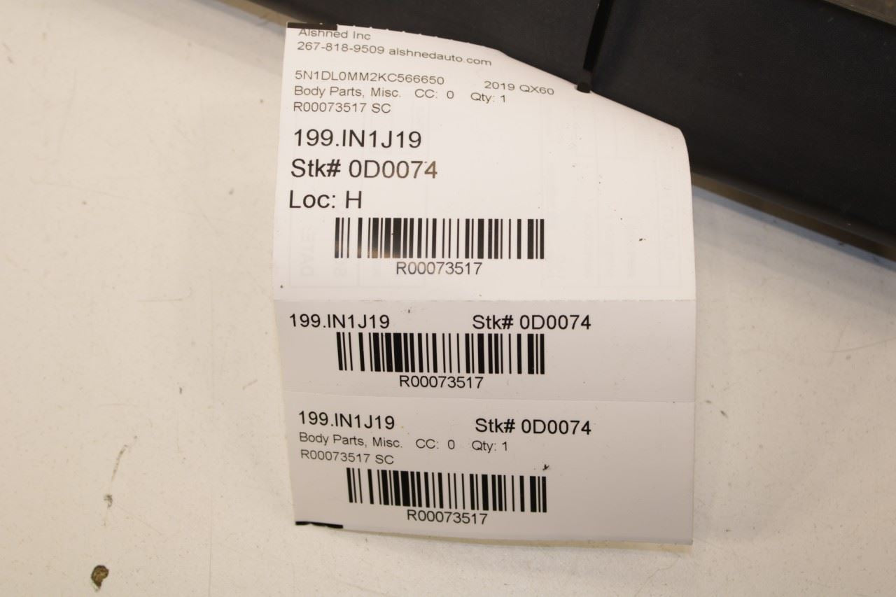 16-20 Infiniti QX60 Pure Rear Left Door Exterior Lower Molding 828779NB0A *ReaD - Alshned Auto Parts