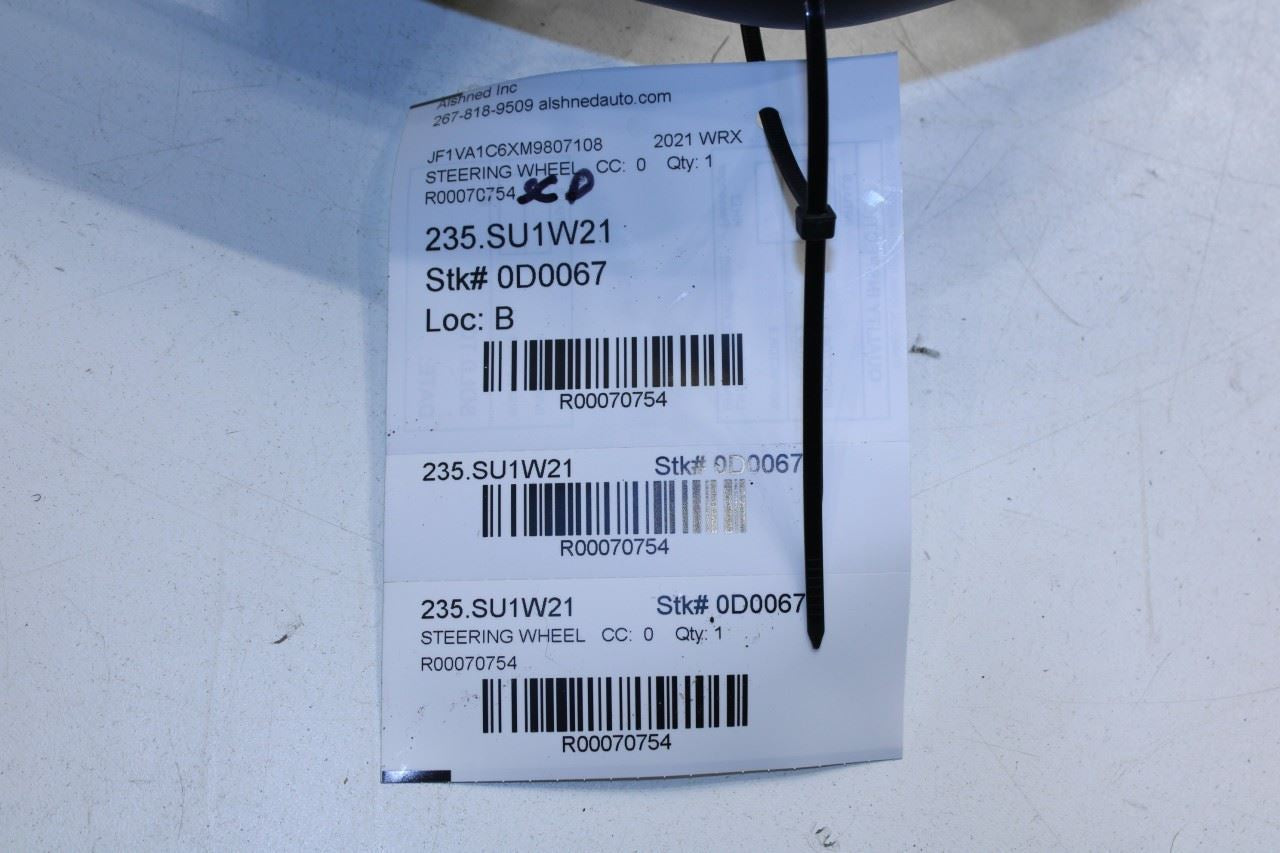 2016-2021 Subaru WRX Premium 2.0L AWD Steering Wheel Leather w/ Control Buttons - Alshned Auto Parts