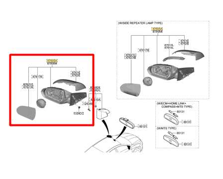 2016-20 Hyundai Elantra SEL 2.0L FWD Driver Left Side Rear View 87610-F3020 OEM - Alshned Auto Parts