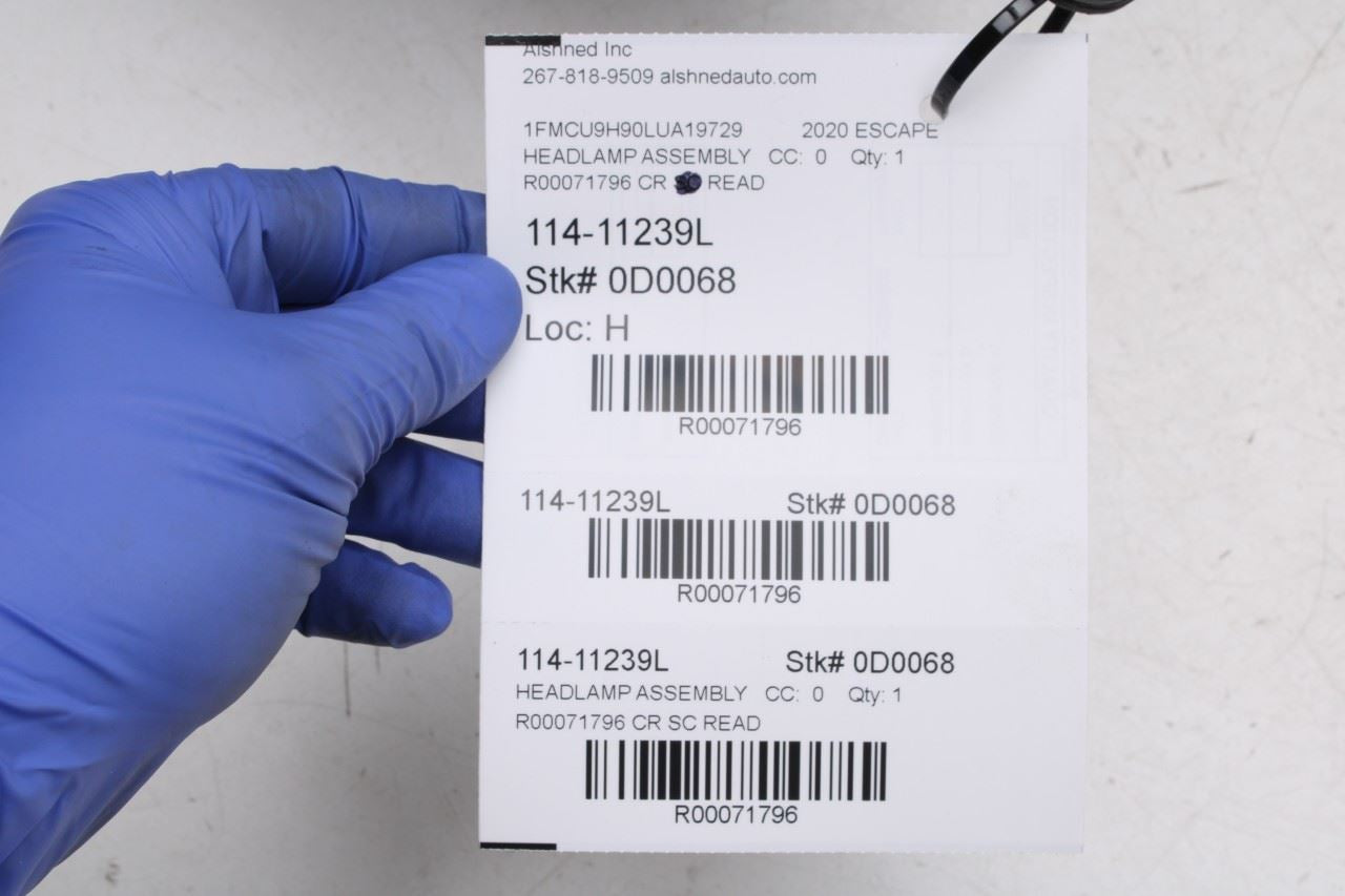 20-25 Ford Escape SEL 2.0L Driver Left Side Headlight Lamp LJ6B-13W030-BF *ReaD* - Alshned Auto Parts