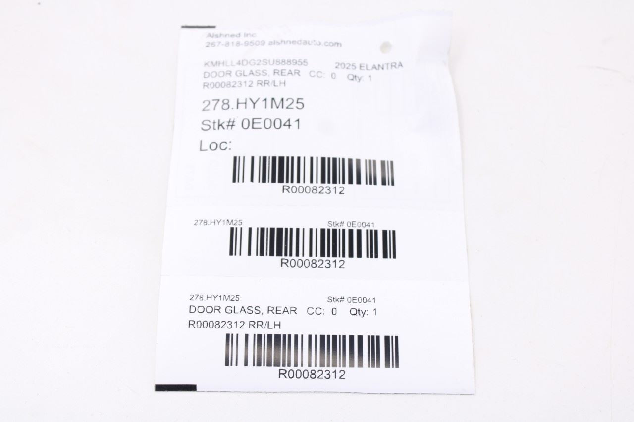 2021-2026 Hyundai Elantra SE Rear Left Door Window Movable Glass 83410-AA040 OEM11