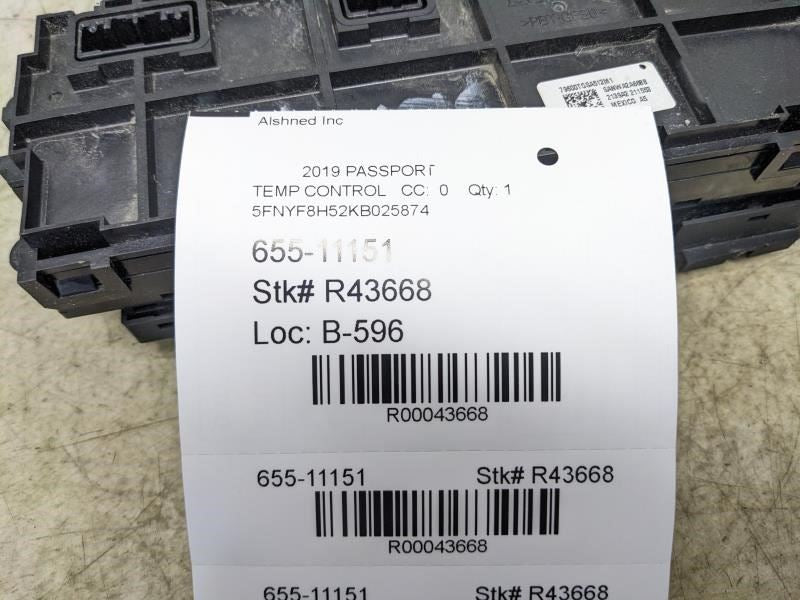 2019-21 Honda Passport AC Heater Temperature Climate Control 79600-TGS-A512 OEM - Alshned Auto Parts