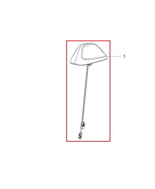 2014-2017 Dodge Durango SXT Roof Exterior Shark Fin Radio Antenna 5091352AE OEM - Alshned Auto Parts