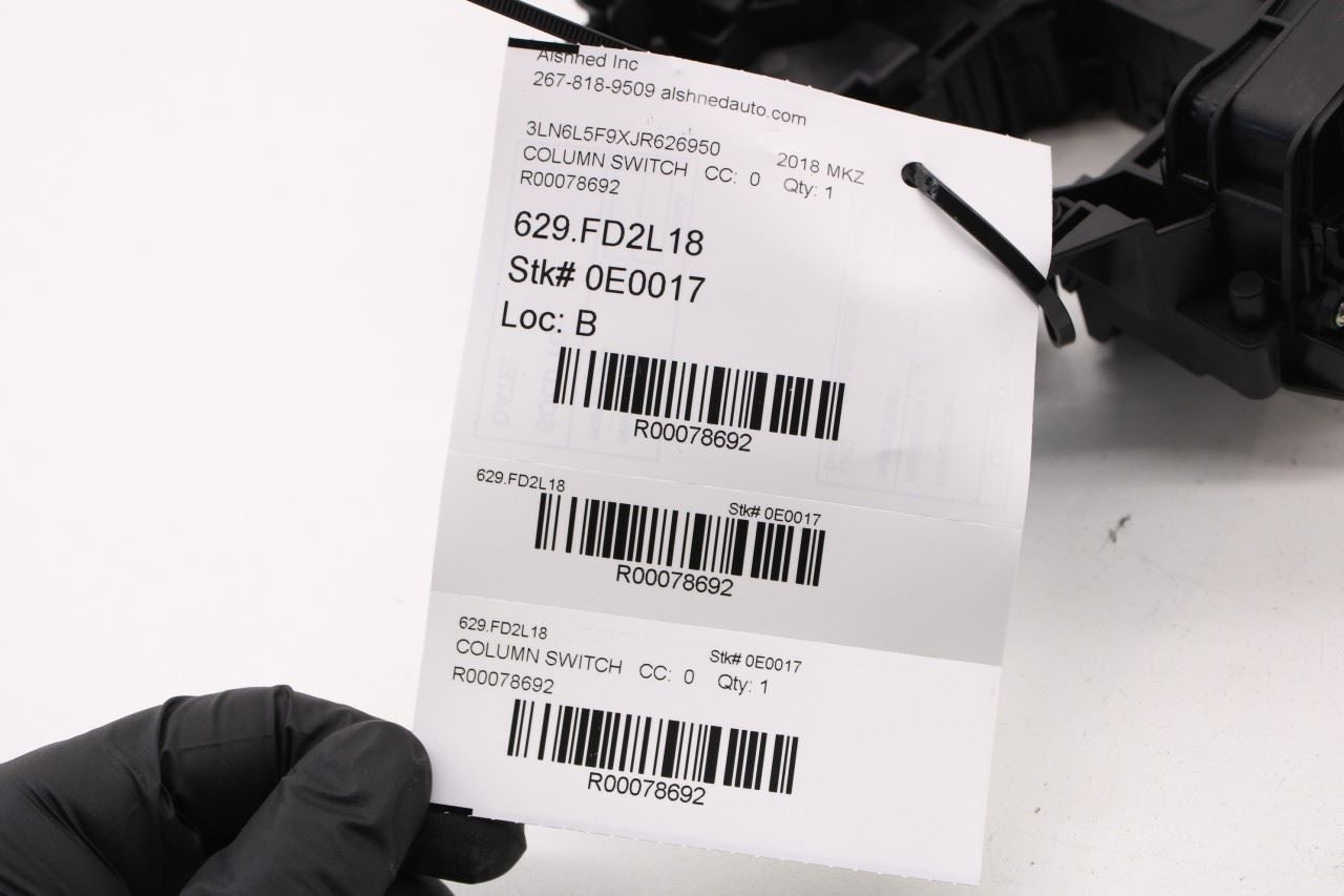 2017-20 Lincoln MKZ Reserve 2.0L Steering Column Light Turn Signal Wiper Switch - Alshned Auto Parts