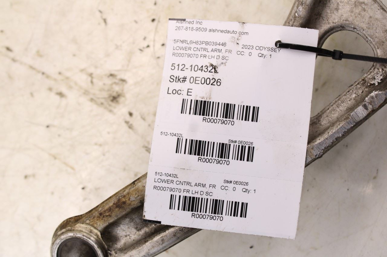 18-26 Honda Odyssey Touring 3.5L FWD Front Left Lower Control Arm 51360-THR-A1015