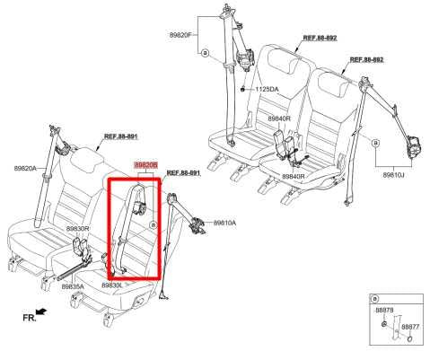 2015-20 Kia Sorento LX 3.3L Rear Center 2nd Row Seat Belt Retractor 89850C6500WK - Alshned Auto Parts