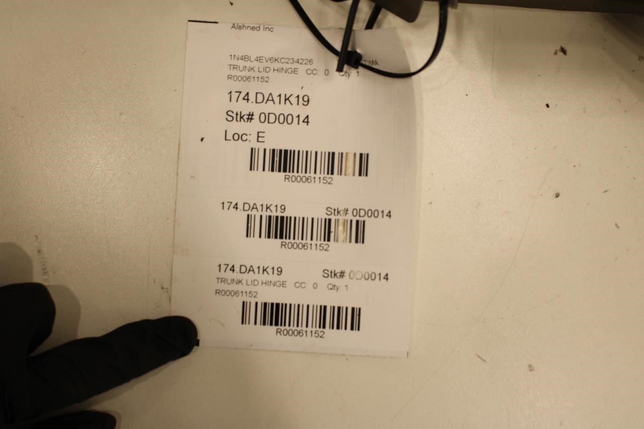 19-24 Nissan Altima SL Rear RH and LH Side Trunk Deck Lid Hinge H4400-6CAMA OEM - Alshned Auto Parts