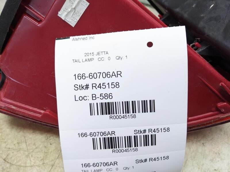 2015 Volkswagen Jetta RR Right Passenger Side Tail Light Lamp 5C6-945-096-F OEM - Alshned Auto Parts