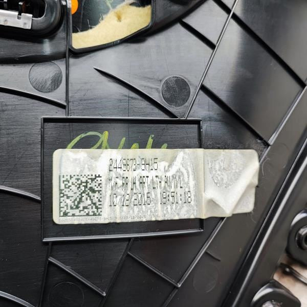 2015-2017 Mercedes-Benz C300 Rear Left Door Trim Panel 205-730-45-01-64-9H15 OEM - Alshned Auto Parts