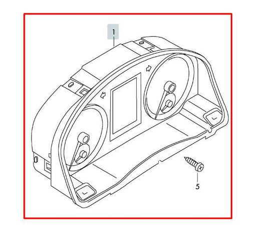 2010-11 Volkswagen Tiguan SE Speed Gauge Instrument Cluster 115K Mileage *ReaD* - Alshned Auto Parts