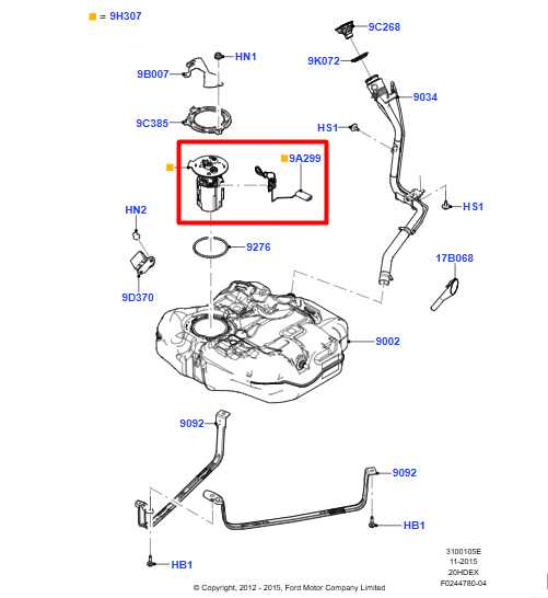 2012-2018 Ford Focus SE 2.0L Fuel Pump Assembly BV61-9H307-ND OEM - Alshned Auto Parts