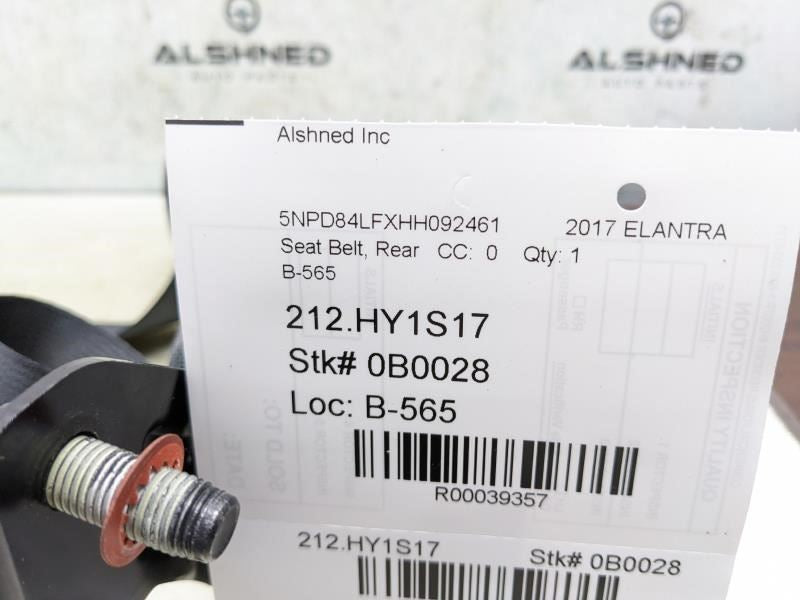 16-20 Hyundai Elantra SE 2.0L Rear Driver Left Side 2nd Row Seat Belt Retractor - Alshned Auto Parts
