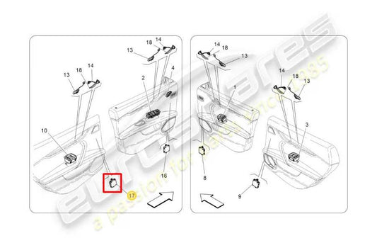 2017-2020 Maserati Ghibli 3.0L RWD Rear Driver Left Side Door Control Module ECU - Alshned Auto Parts