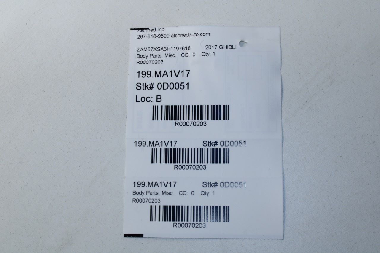 17-21 Maserati Ghibli Front Right and Left Door Corner Vent Trim Cover 670040480 - Alshned Auto Parts