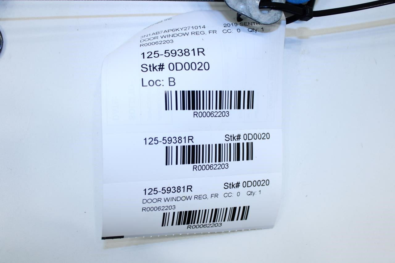 2013-2019 Nissan Sentra SV Front RH Door Window Regulator w/ Motor 80720-9AM0A - Alshned Auto Parts