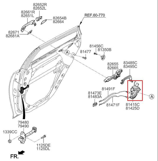 2016-20 Kia Optima LX Rear Left Driver Side Door Lock Latch Actuator 81415-D5000 - Alshned Auto Parts
