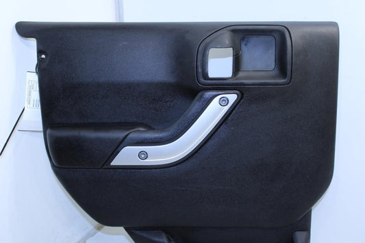 2011-2017 Jeep Wrangler Sahara Rear Left Driver Door Trim Panel 1QJ39DX9AF OEM - Alshned Auto Parts
