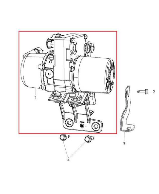 2014-2015 Dodge Durango SXT 3.6L AWD Power Steering Pump Motor 5154663AB *ReaD* - Alshned Auto Parts