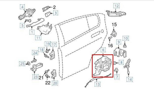 2017-2020 Jaguar XE R-Dynamic S Rear Left Door Lock Latch Actuator T2H17440 OEM - Alshned Auto Parts