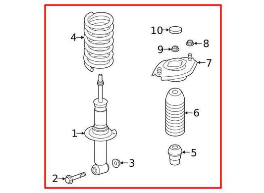 2020-2025 Subaru Legacy AWD Rear Left Side Shock Strut Absorber 20365AN00A OEM - Alshned Auto Parts