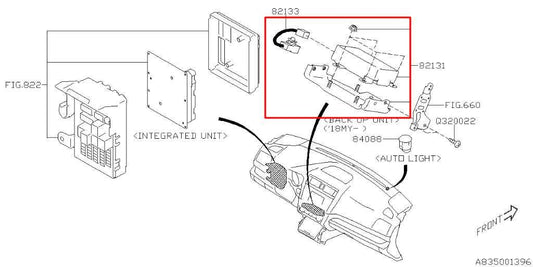2018-2019 Subaru Legacy Reverse Collision Backup Warning Alert Control Module - Alshned Auto Parts
