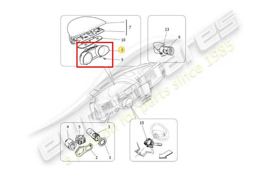 2016 Maserati Ghibli S Q4 3.0L Speedometer Gauge Instrument Cluster 57K Mileage - Alshned Auto Parts