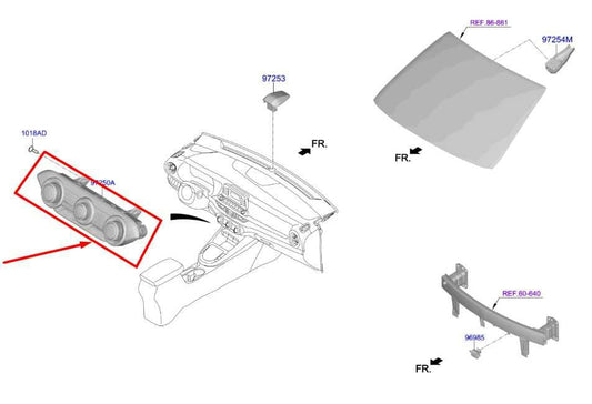 2019-21 Kia Forte LXS AC Heater Temperature Climate Control 97250-M6130WK *ReaD* - Alshned Auto Parts