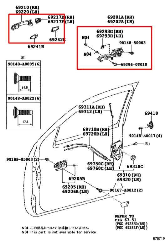 15-23 Toyota Tacoma SR5 3.5L 4WD Front Passenger Right Side Door Exterior Handle - Alshned Auto Parts