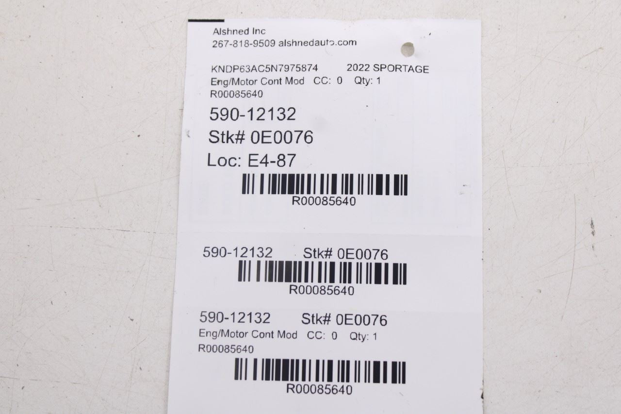 2020-2022 KIA Sportage Nightfall 2.4L Engine Computer Control Module ECU ECM OEM19
