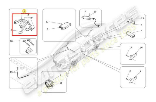 2014-16 Maserati Ghibli S Q4 3.0L Smart Key Keyless Remote Entry Fob Transmitter - Alshned Auto Parts