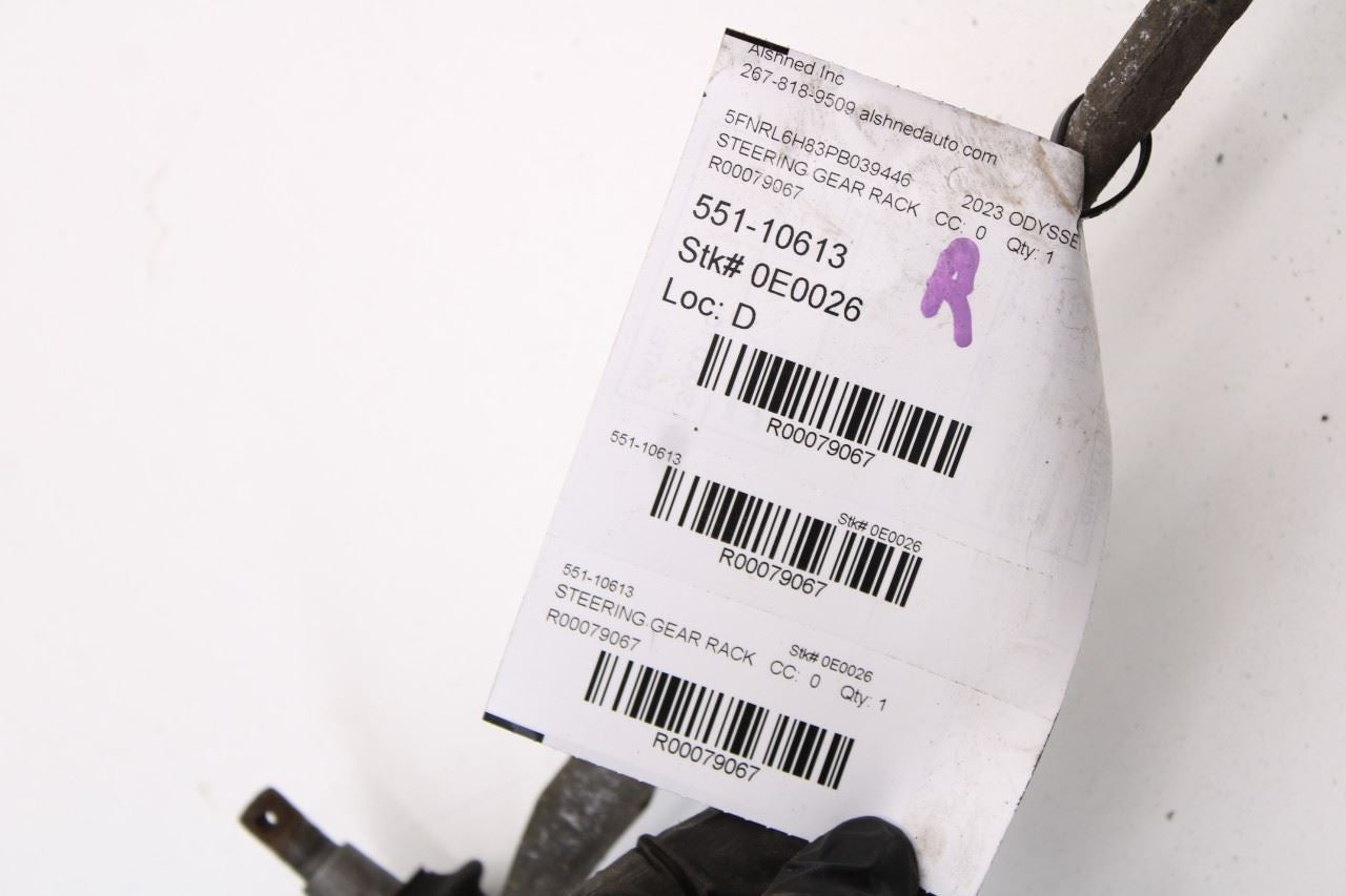 2021-2024 Honda Odyssey Touring 3.5L FWD Power Steering Gear Rack and Pinion 27K - Alshned Auto Parts